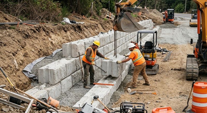 Block Wall Installation in Northfield, CT