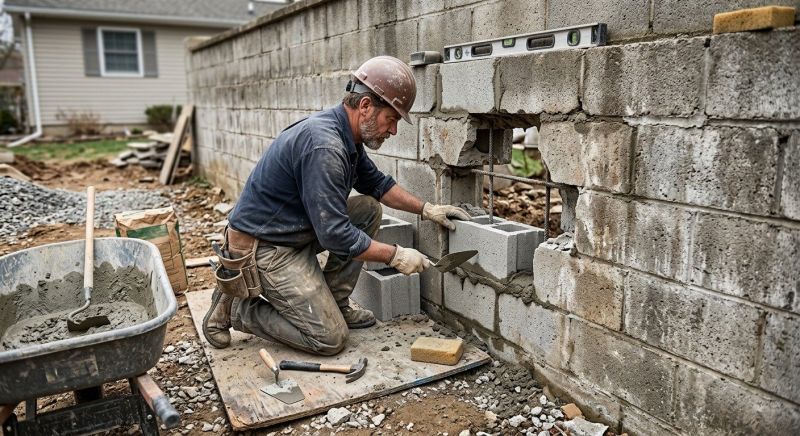 Block Wall Repair in Manchester, CT