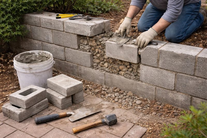 Block Wall Repair in Middlebury, CT
