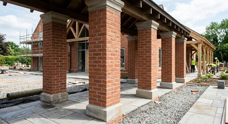 Brick Columns Installation in Bristol, CT