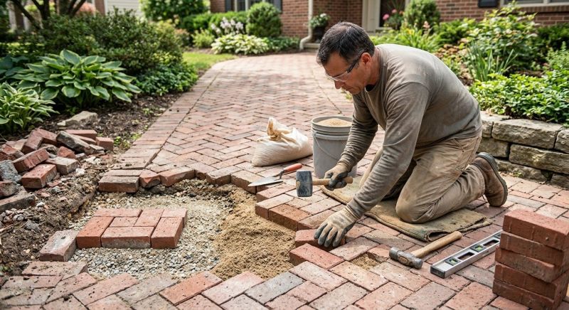 Brick Driveway Repair in Bristol, CT