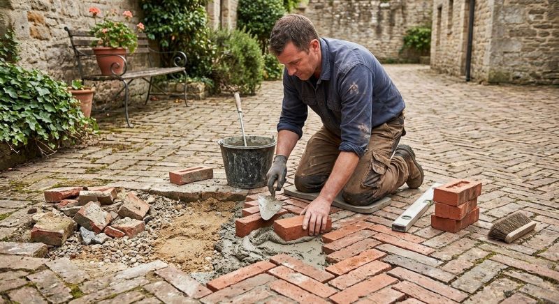 Brick Flatwork Repair in Derby, CT