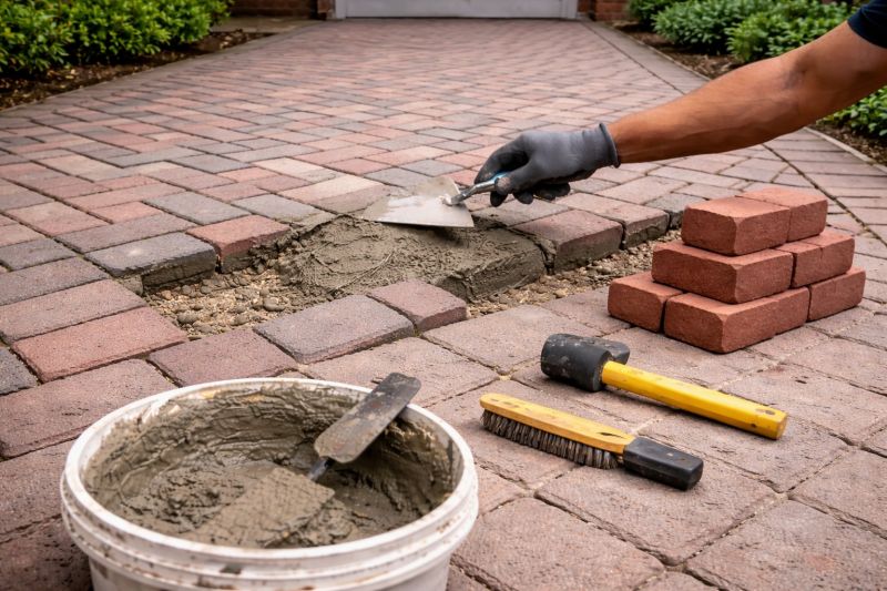 Brick Flatwork Repair in Riverton, CT