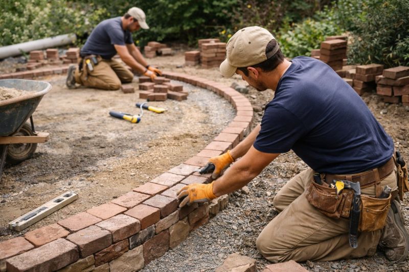 Brick Hardscape Installation in Durham, CT