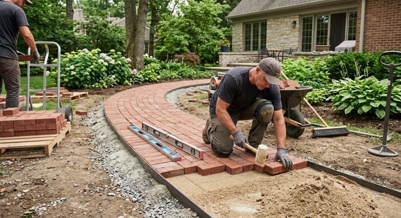Brick Hardscape Installation in Plainville, CT