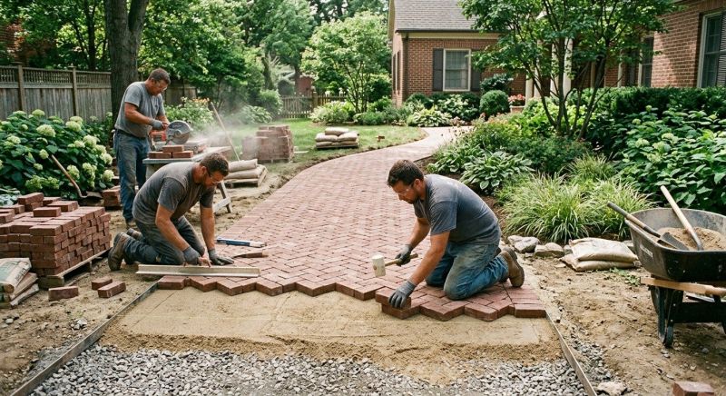 Brick Hardscaping Installation in Sandy Hook, CT