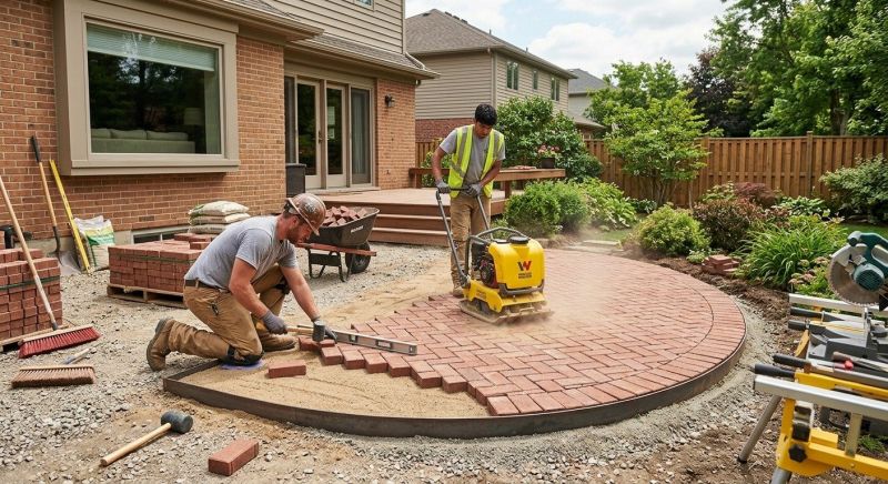 Brick Patio Installation in Bristol, CT