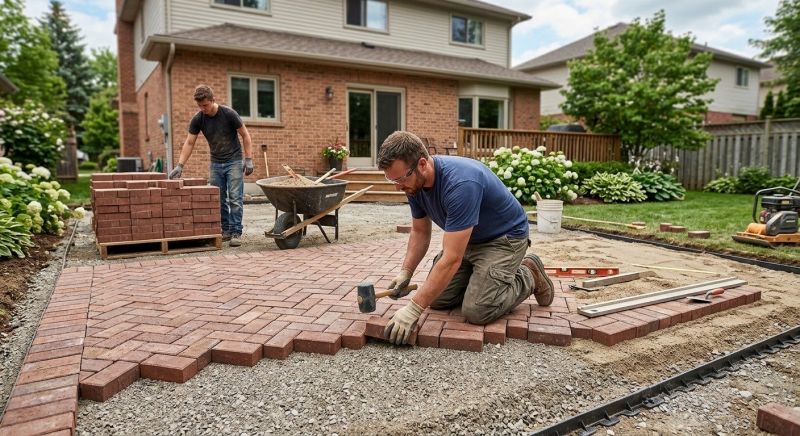 Brick Paving Installation in Derby, CT