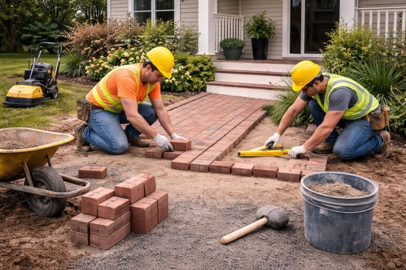 Brick Paving Installation in Granby, CT