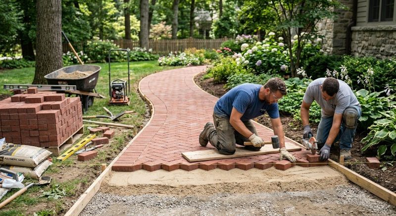 Brick Paving Installation in Plainville, CT