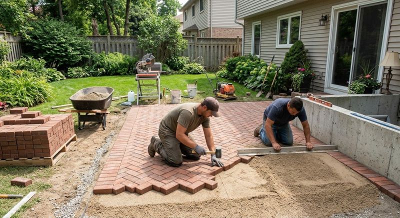 Brick Paving Installation in Sandy Hook, CT