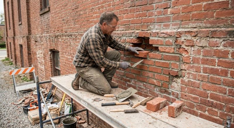 Brick Stairs Repair in Durham, CT