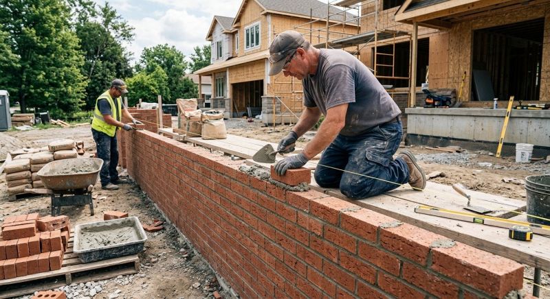 Brick Wall Installation in Cornwall Bridge, CT