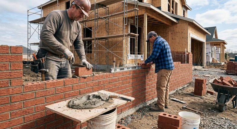 Brick Wall Installation in North Haven, CT
