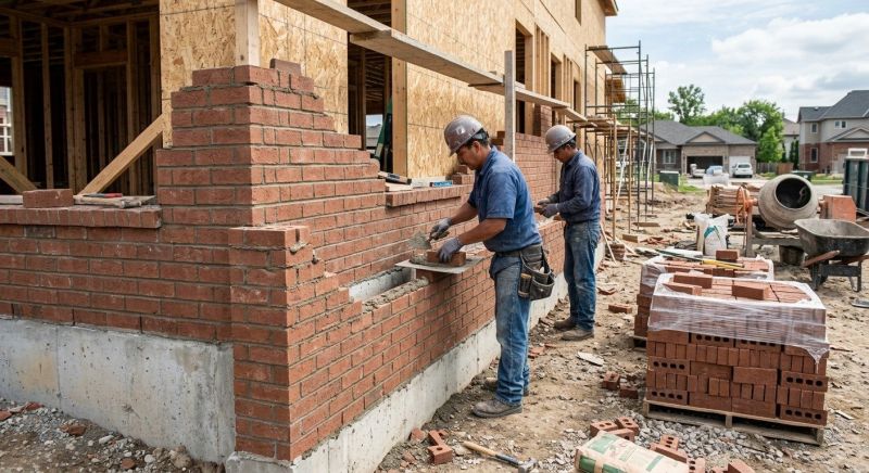 Brick Wall Installation in Waterbury, CT