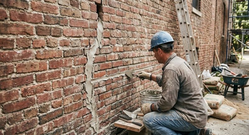 Brick Wall Repair in Granby, CT