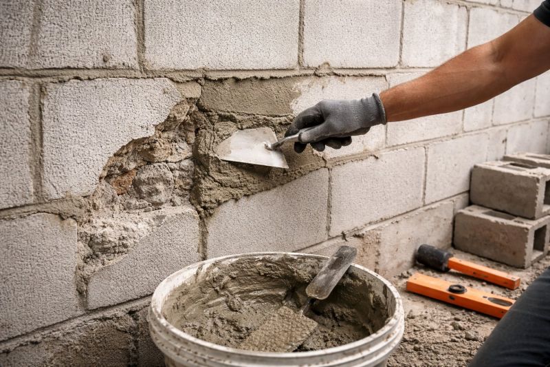 Cinder Block Wall Repair in Bristol, CT