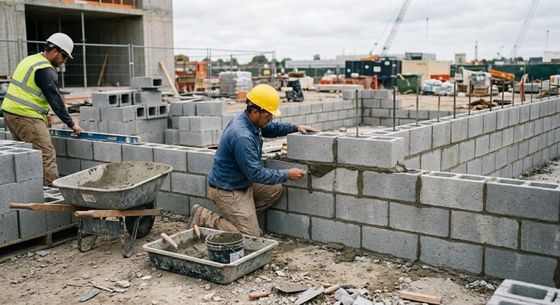 Cinder Blocks Installation in Bethlehem, CT