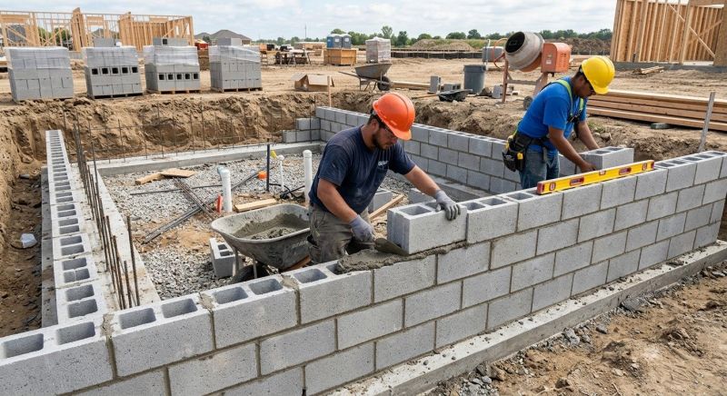 Cinder Blocks Installation in Bethlehem, CT