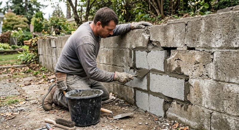 Concrete Block Repair in Cornwall Bridge, CT