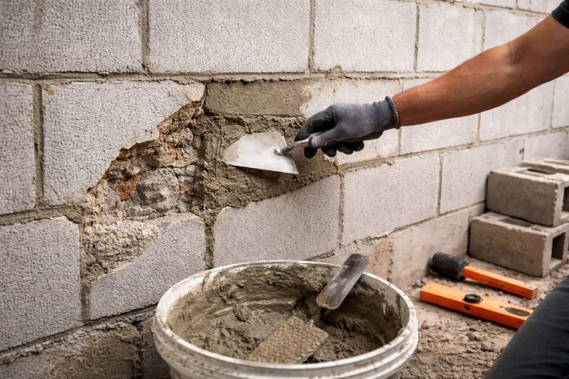 Concrete Block Wall Repair in Bristol, CT