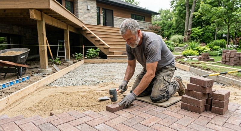 Deck Masonry Installation in Bristol, CT