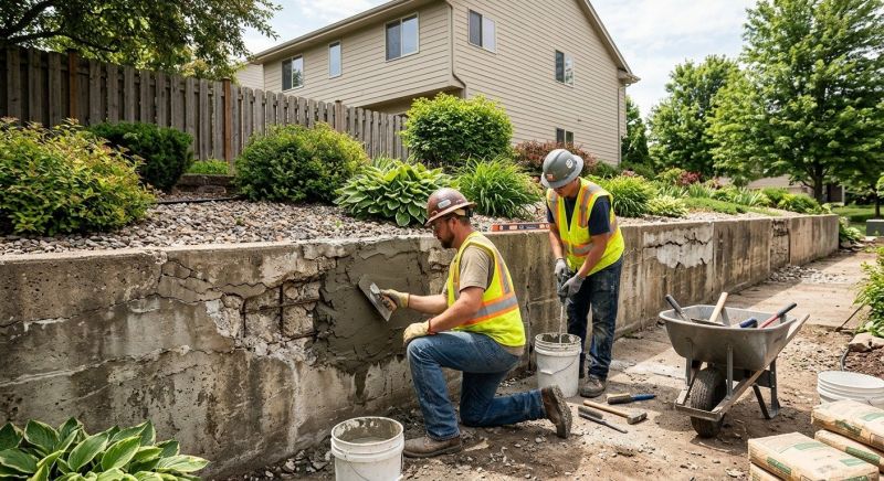 Retaining Wall Repair in Bloomfield, CT