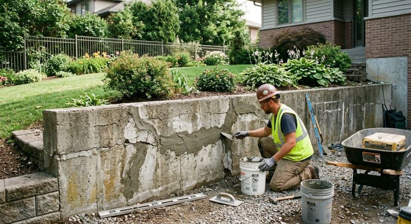 Retaining Wall Repair in Cheshire, CT