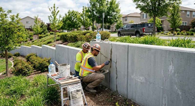 Retaining Wall Repair in East Granby, CT