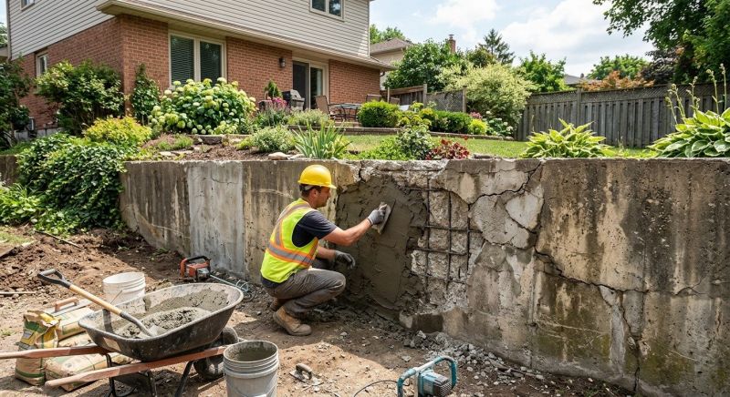 Retaining Wall Repair in North Haven, CT