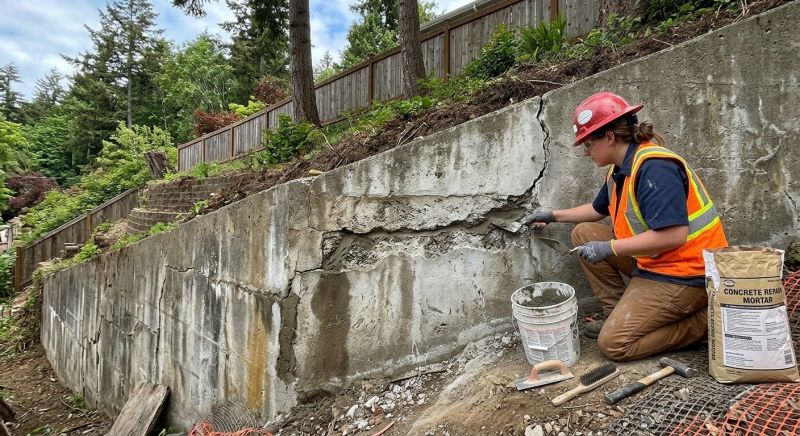 Retaining Wall Repair in Southington, CT