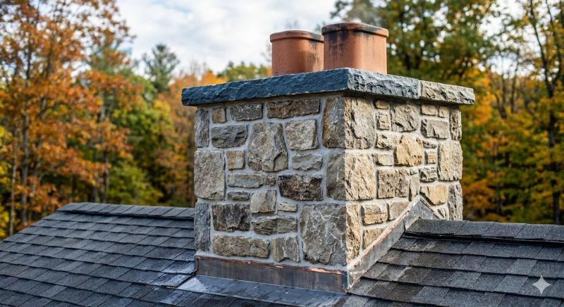Stone Chimney Installation in Ansonia, CT