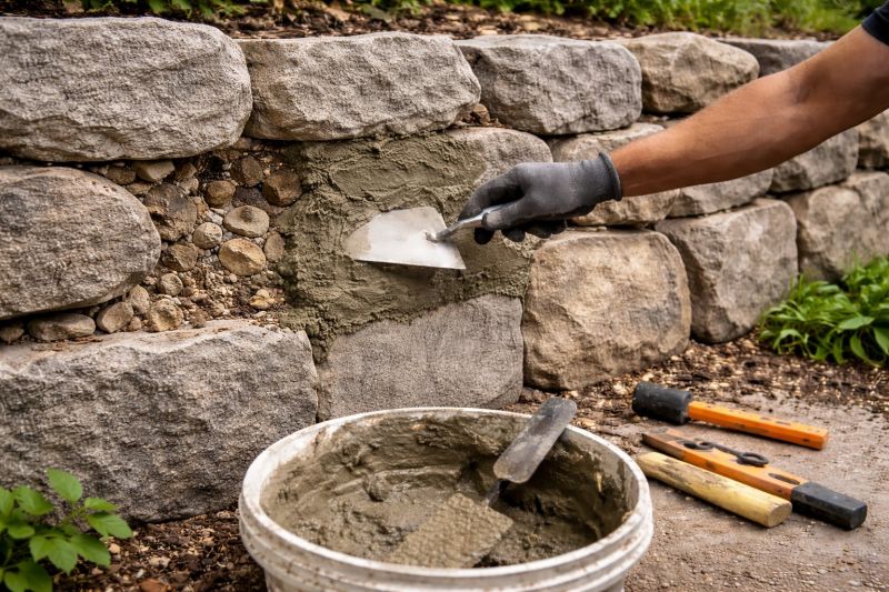 Stone Wall Repair in Bethlehem, CT